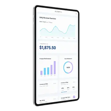 Sales report POS dashboard