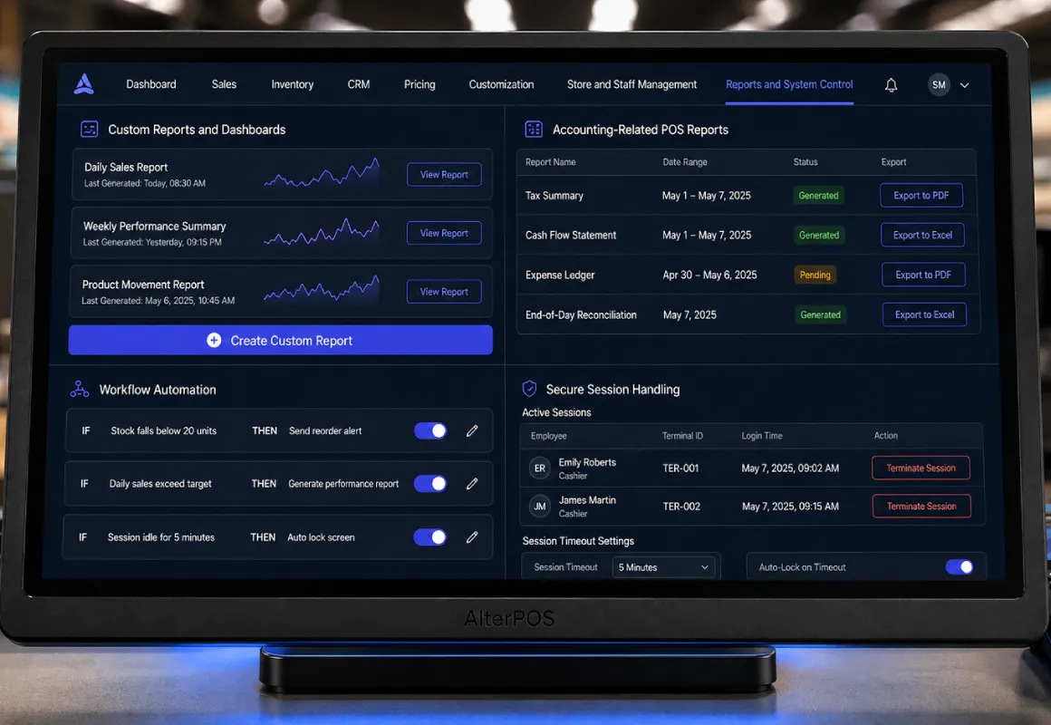 POS reports automation