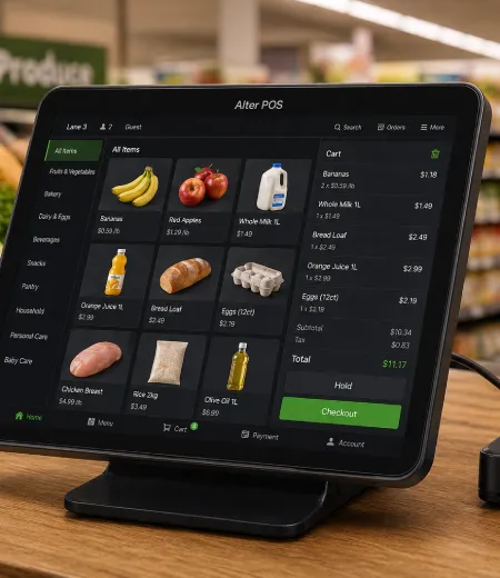 Fabric rolls stored in warehouse with workers in background