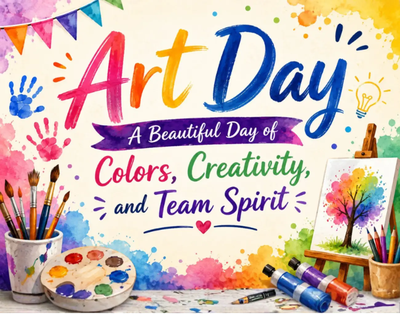 Colorful paint brushes
