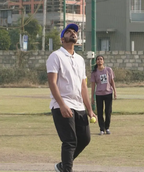 Player timing the ball perfectly