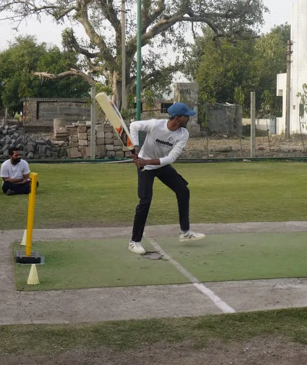 Cricket match highlight batting moment