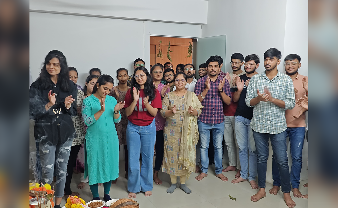 Ganpati celebration With Team Members