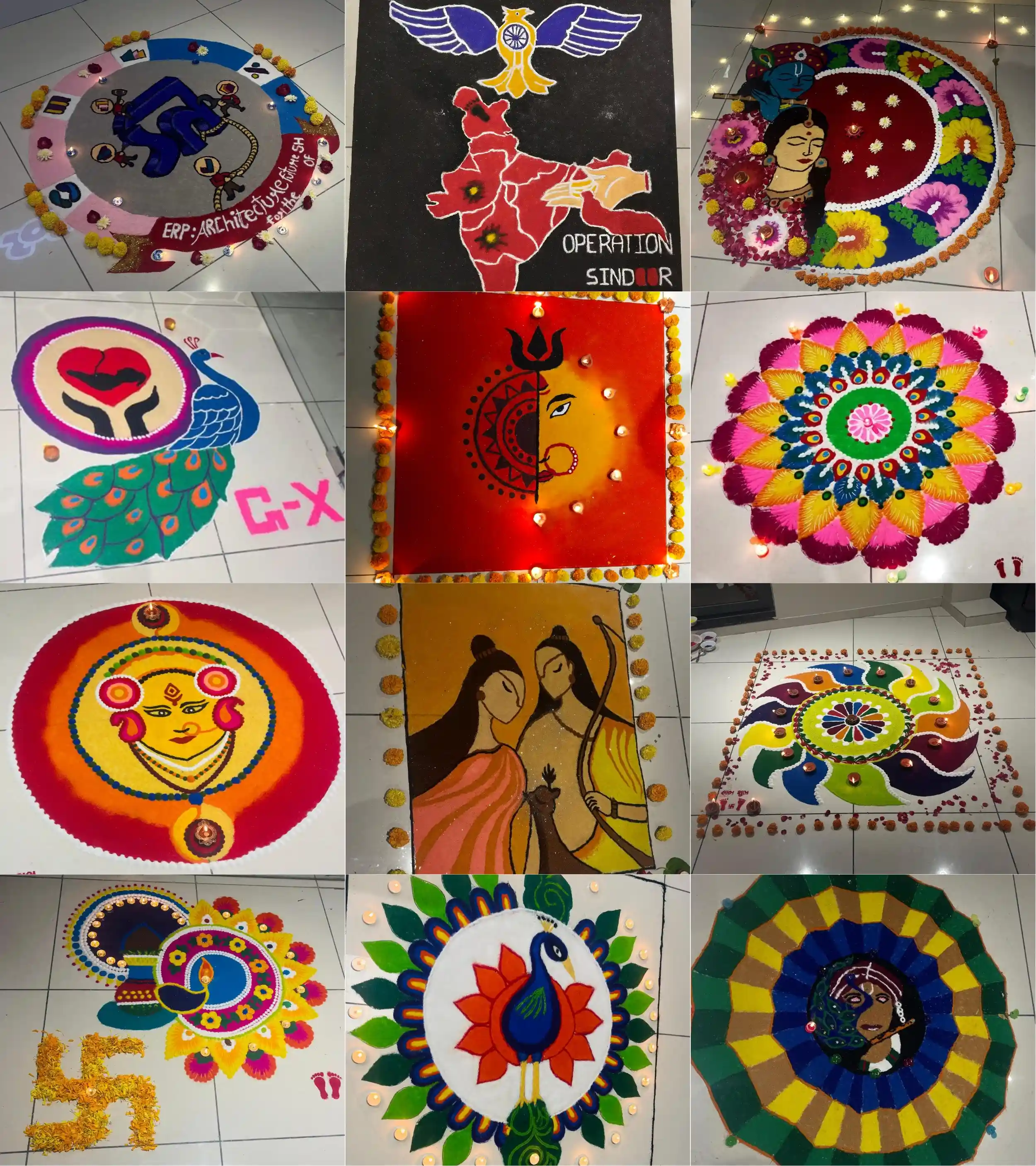 Rangoli Celebration At Work Place