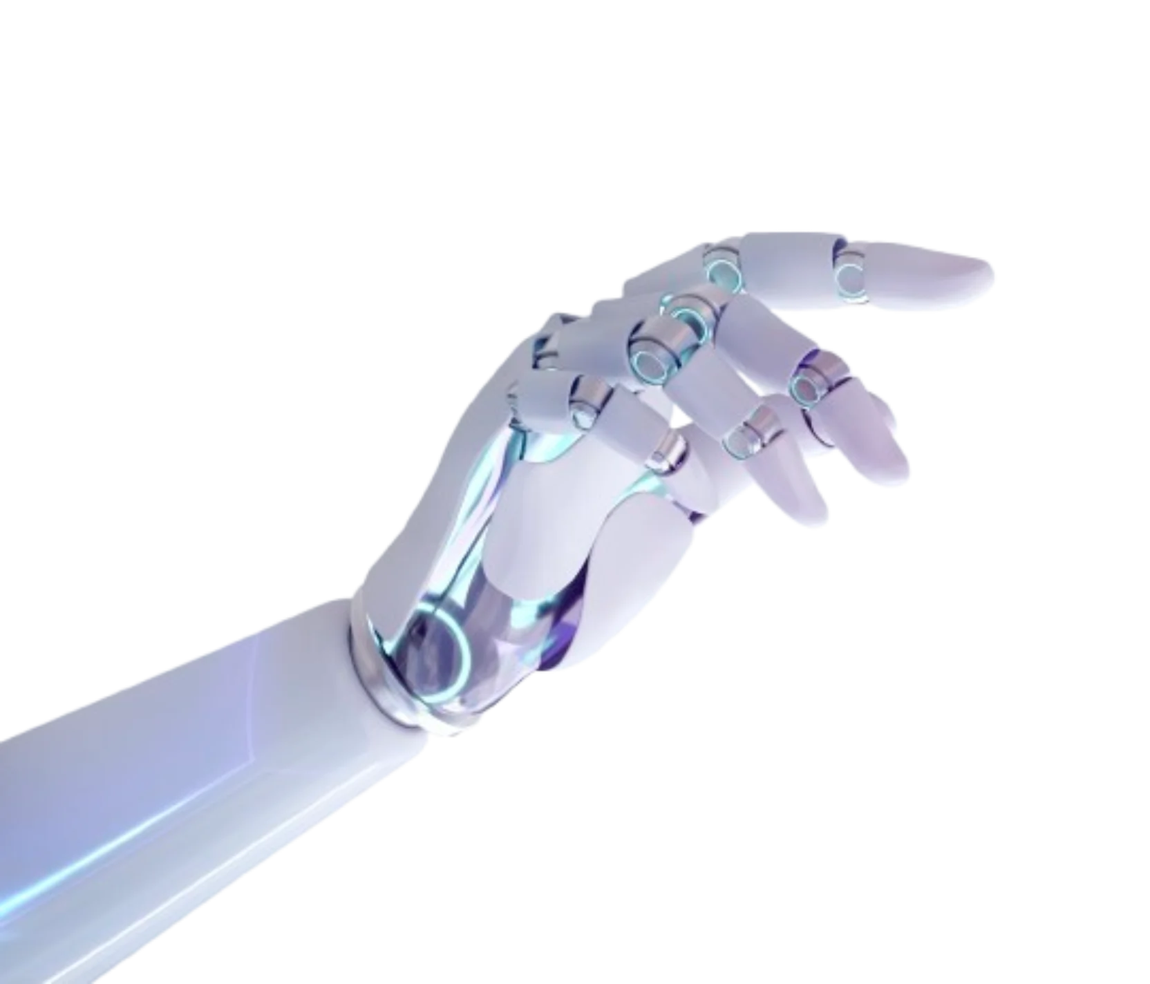 futuristic robotic hand interface