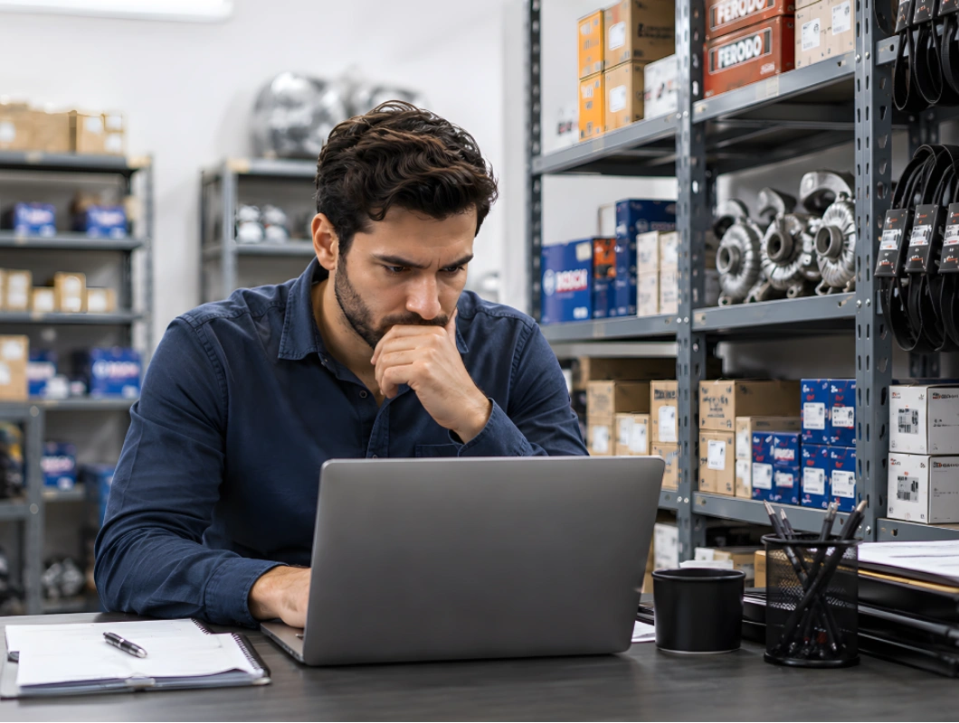 auto spare parts management system