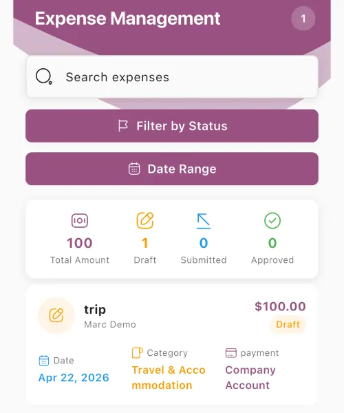 Employee Expense management App