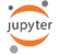 Jupyter Notebook logo for AI experimentation and data science
