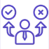 Better decisions chart icon