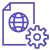 Employee passport visa management icon