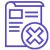 Payslip cancellation icon
