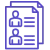 Scattered employee documents icon