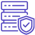 Secure employee data icon