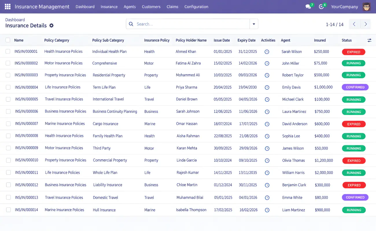 Insurance management system demo video
