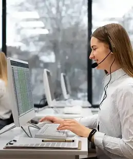 IT Support team collaborating in a modern office, representing IT helpdesk operations with ticket management and real-time IT support handling.