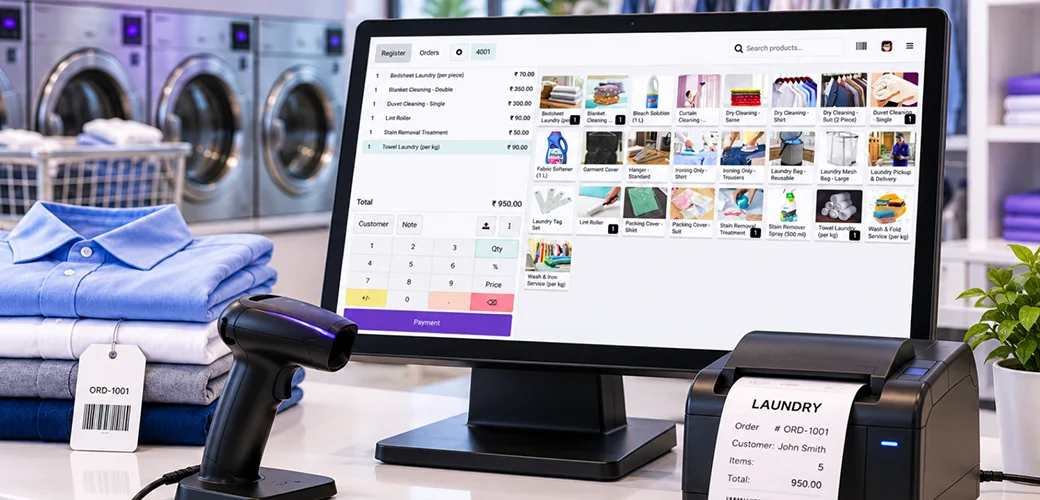 Laundry POS System for Faster Order Processing