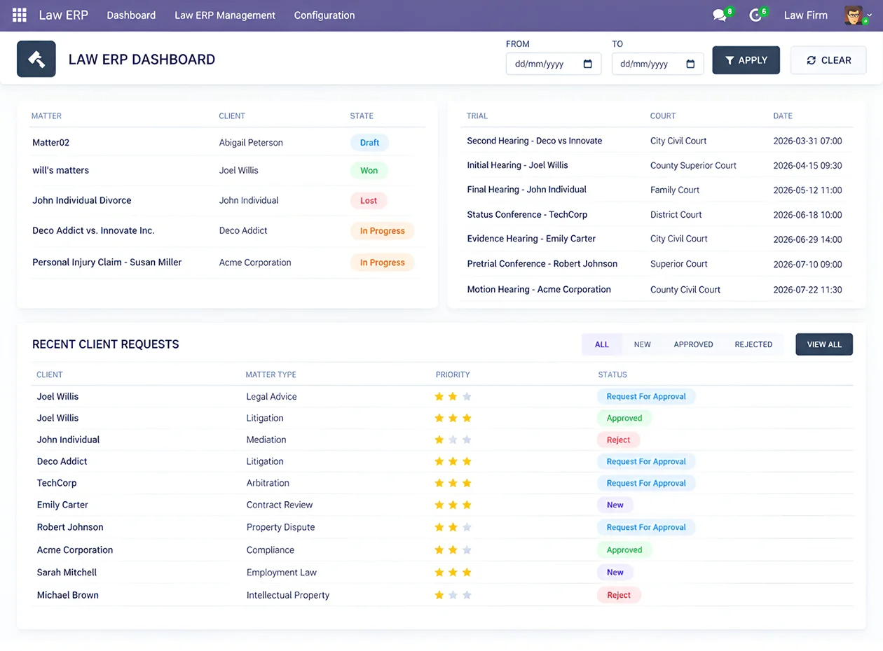 Law Firm Erp Software Demo Video