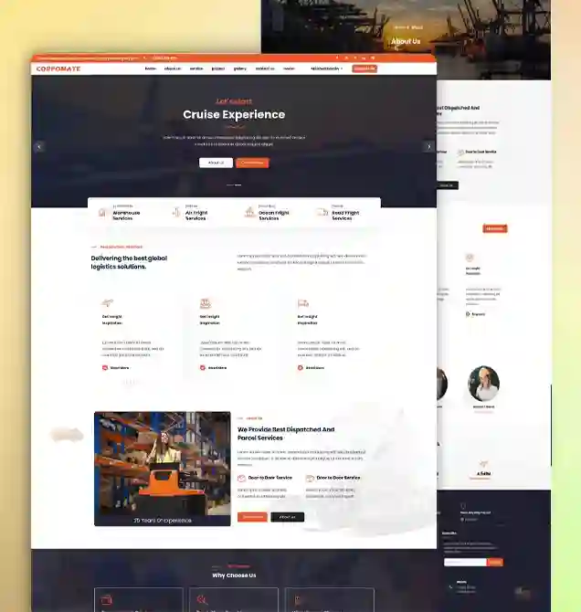 Odoo Website theme for transportation