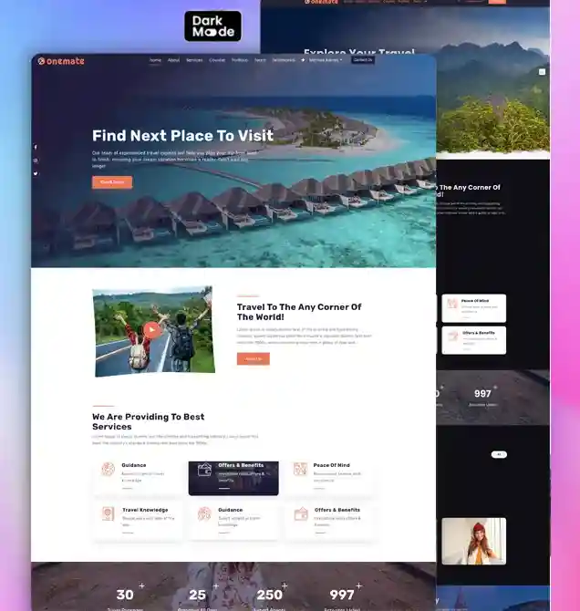 Single Page Odoo website themes