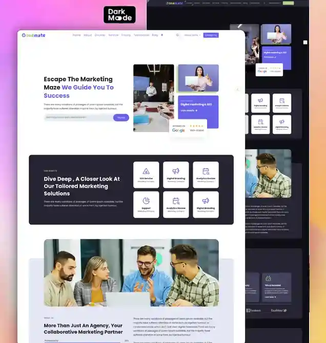 Odoo Website theme for marketing agency