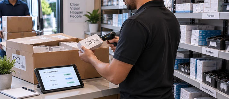 Optical shop Purchase Order Management