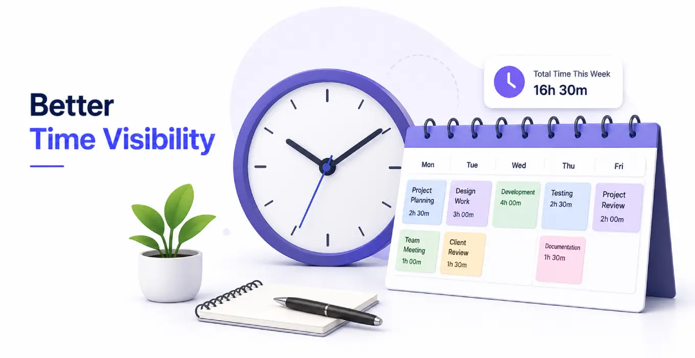 Project time tracking with task durations