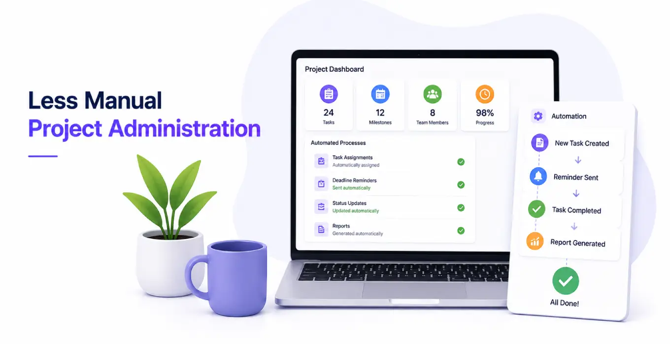 Automated project administration and task updates