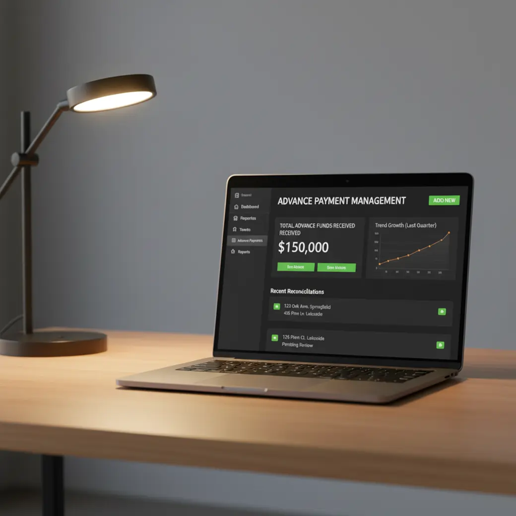 Property advance payment management system