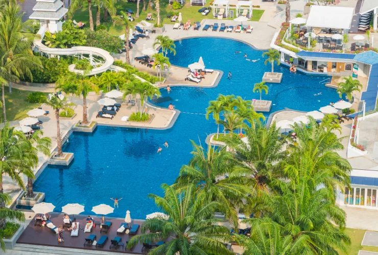 Resort management system for bookings and guest services