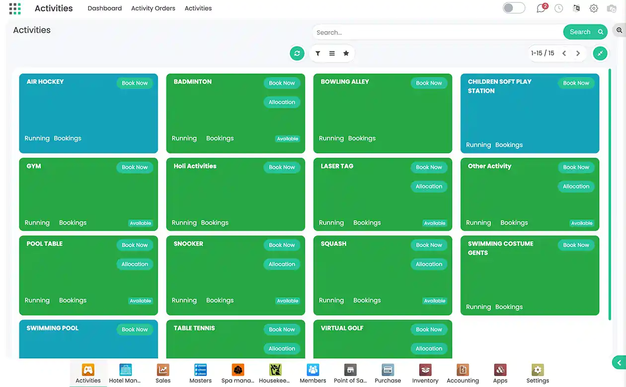 Resort Housekeeping and Maintenance Software