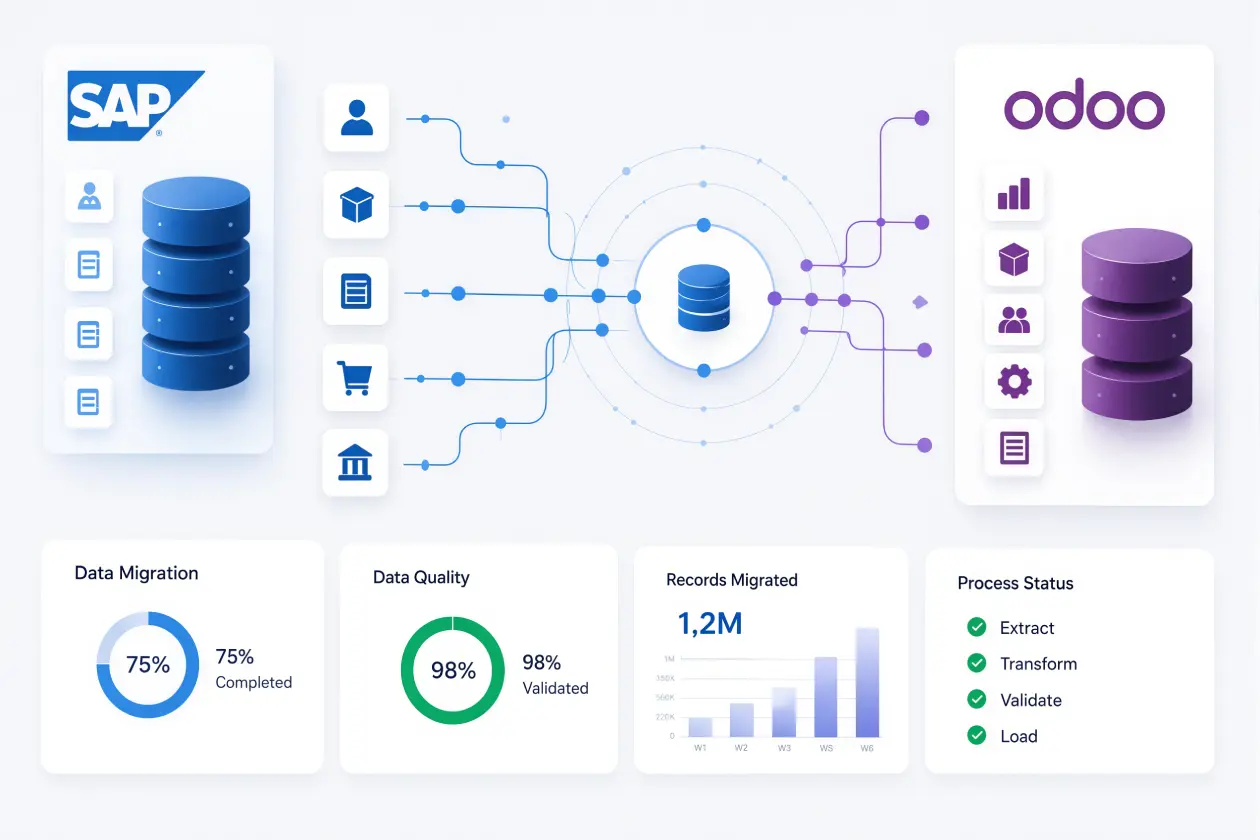SAP to Odoo migration process 