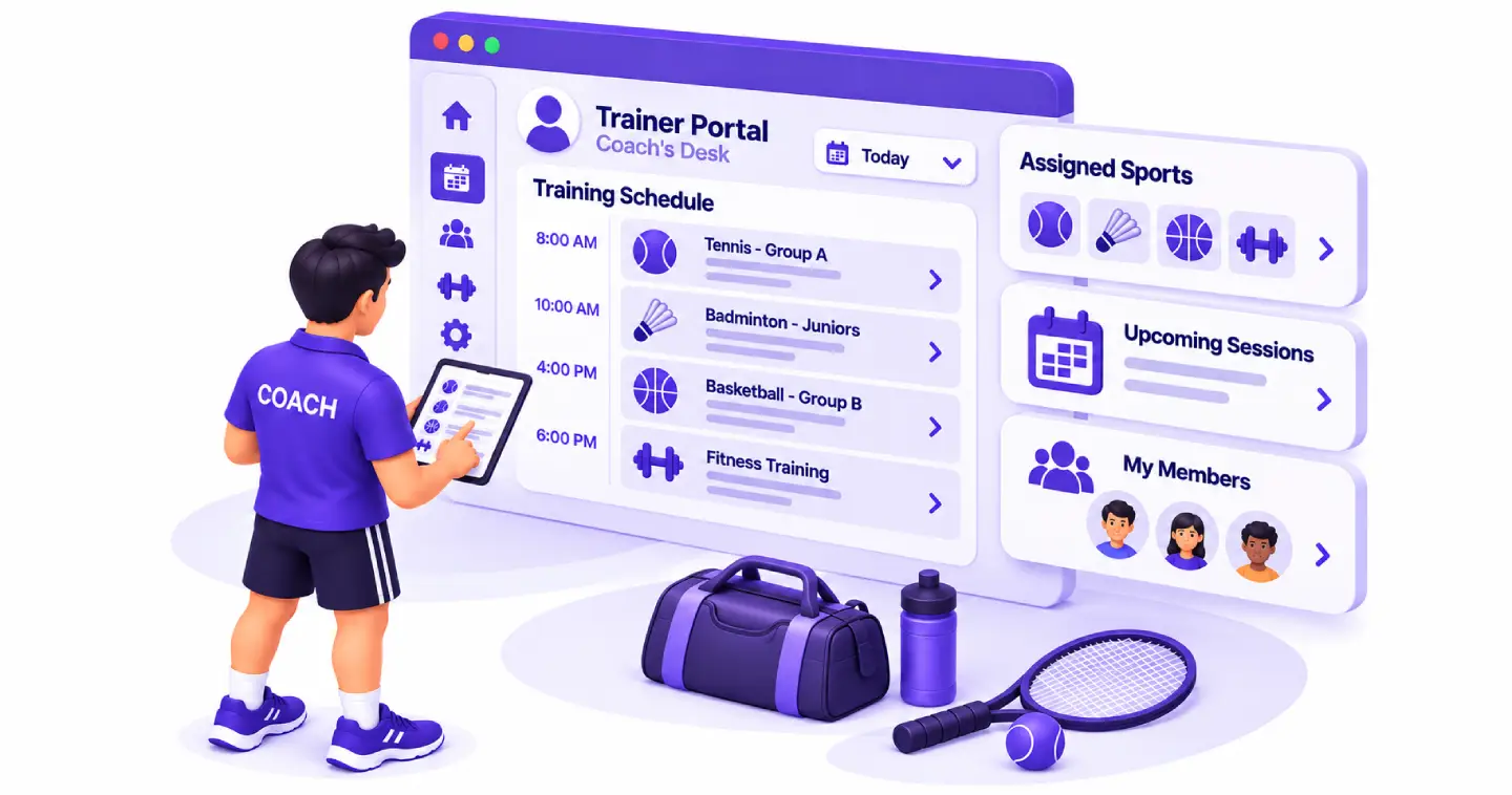 Trainer Portal: Manage schedules and assigned members