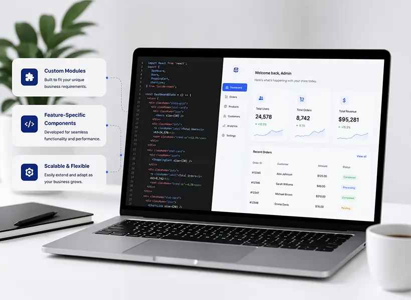 Custom dashboard and coding workspace