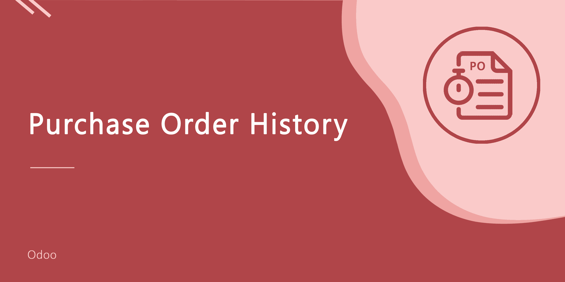 Vendor Purchase Order History
