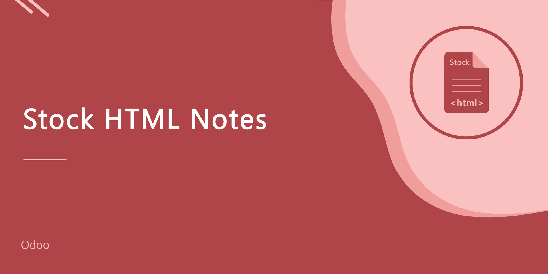 Stock HTML Notes